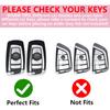 Key Fob Cover with Diamond Keychain, Car Key Shell for Women, Compatible with BMW X1 X3 X4 X5 X6 1 2 4 5 6 7 M3 M5 M6 GT3 GT5 G30 F10 F15 F16 F20