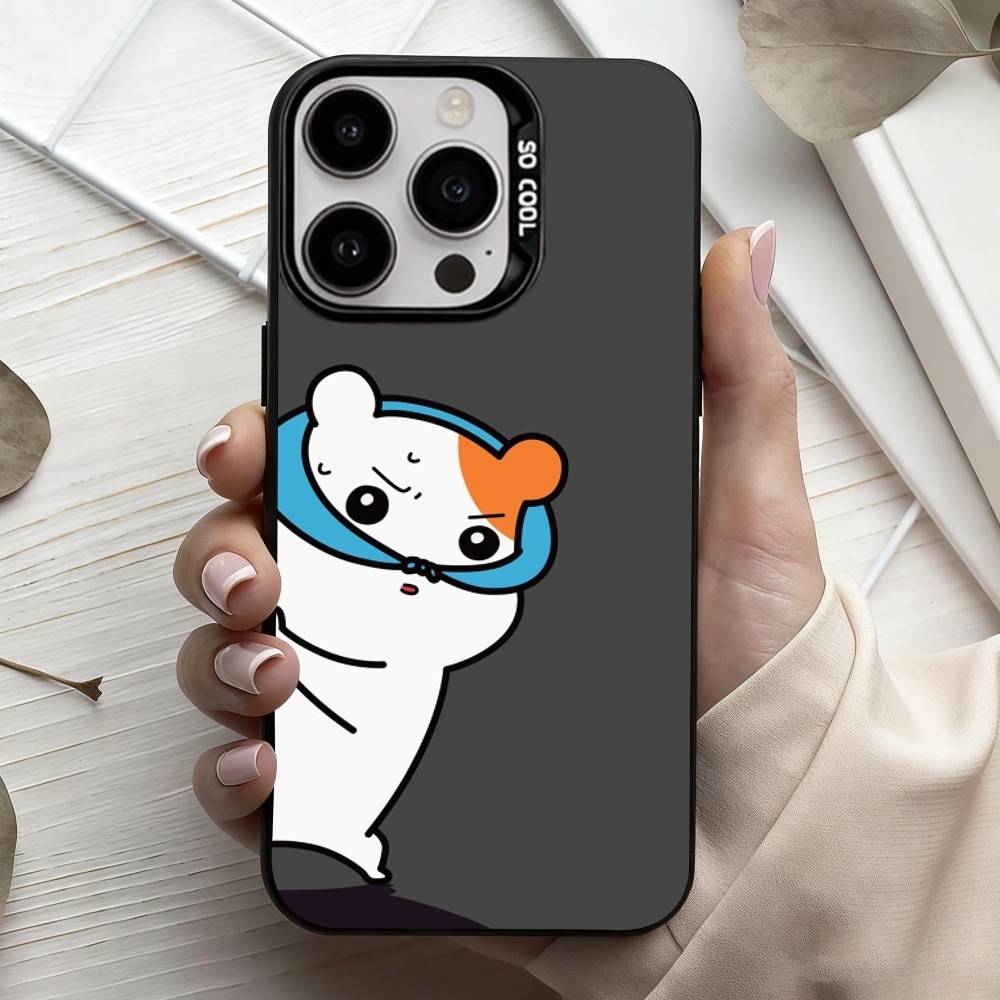 L-Lovely O-Oruchuban E-Ebichu Phone Case For iPhone17,16,15,14,13,12,11 Plus,Pro Max Black Candy silver phone case