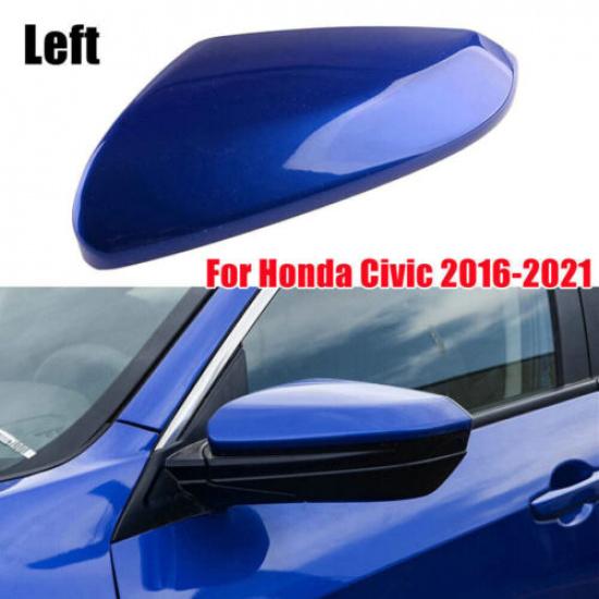 2X For Honda CIVIC 2016-21 Side Car Rearview Mirror Cover Trim Cap Replacement