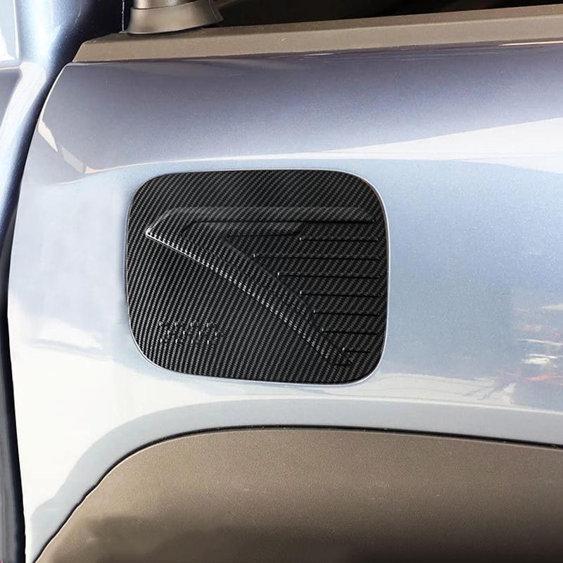 For BYD Shark 6 2024 2025 ABS Carbonfiber black Car Fuel Filler Tank Cover Oil Fuel Tank Cap Cover Exterior Decoration Stickers