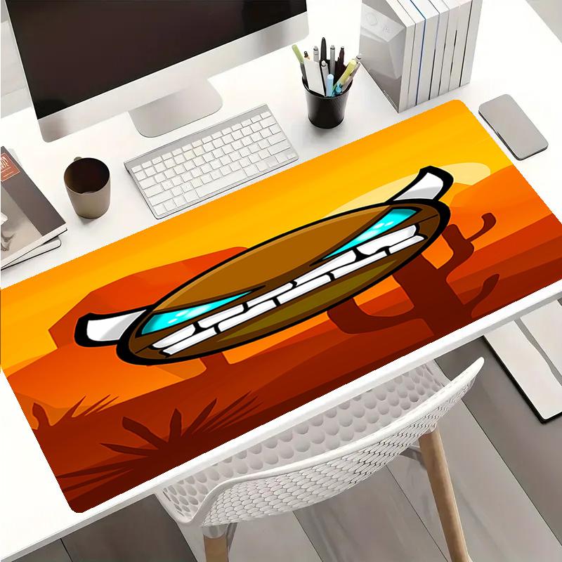 Geometry Dash5 Mouse Pad - Non-Slip Rubber Base, Smooth Surface for Work,Gaming,Office,And Home Use, Desk Mouse Pad