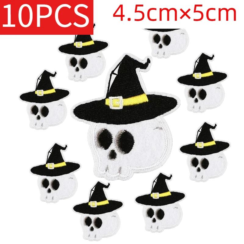 Wholesale Lots of Lots of Christmas Style Embroidery Horror Skull Patches Santa Pumpkin Thanksgiving Ironing Bag Decoration