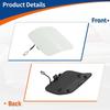 ACROPIX Rear Right Passenger Car Bumper Toe Hook Cover Cap for Mercedes Benz Diamond 1 Piece C-Class 2015-2020, White,