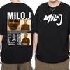 Rapper Milo J La Vida Era Mas Corta New Album Tshirts Men Women Fashion Summer Short Sleeve T Shirt Oversized 100 Cotton Shirt