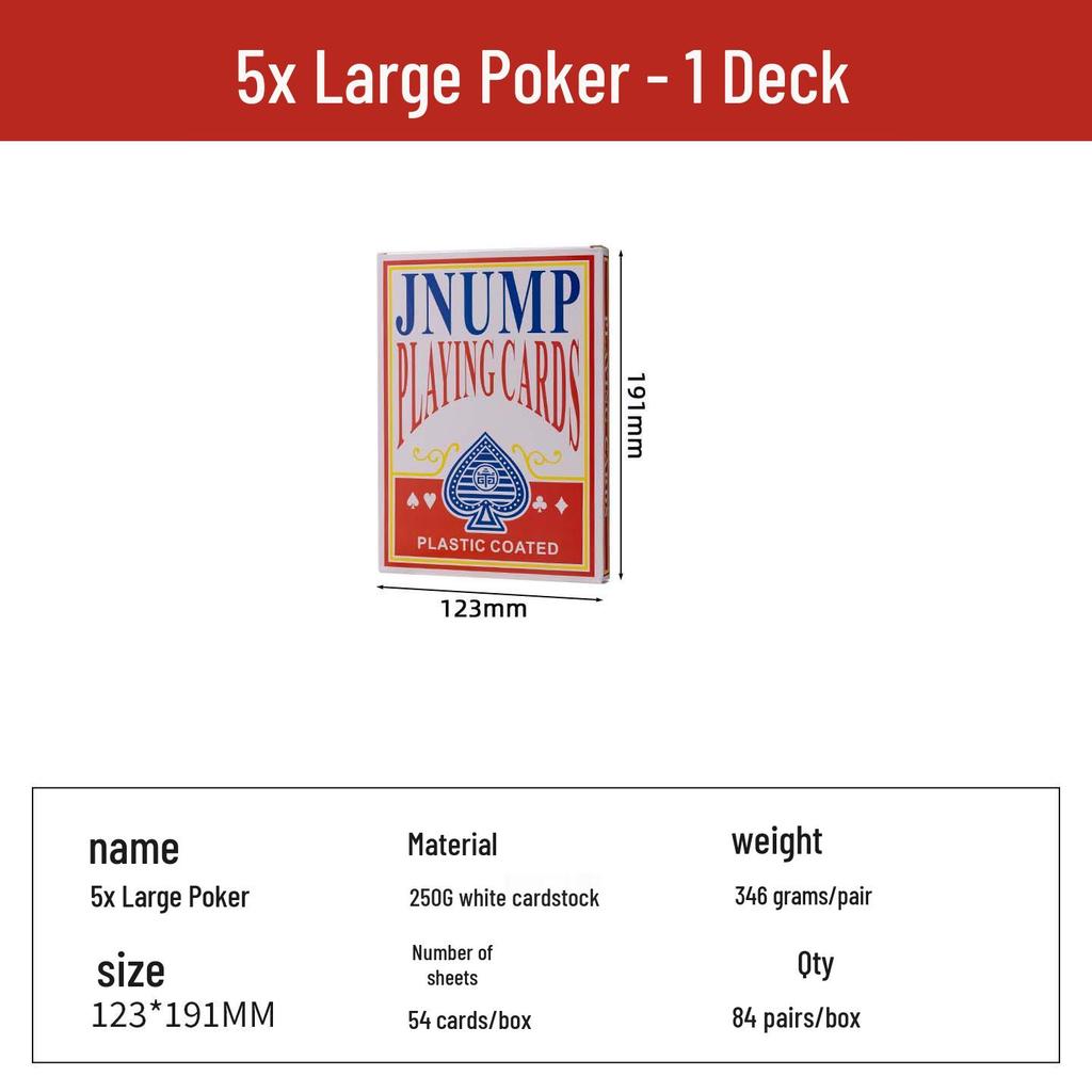 Extra Thick Double Size Playing Cards - Funny Show-Off Edition for Weddings & Special Events