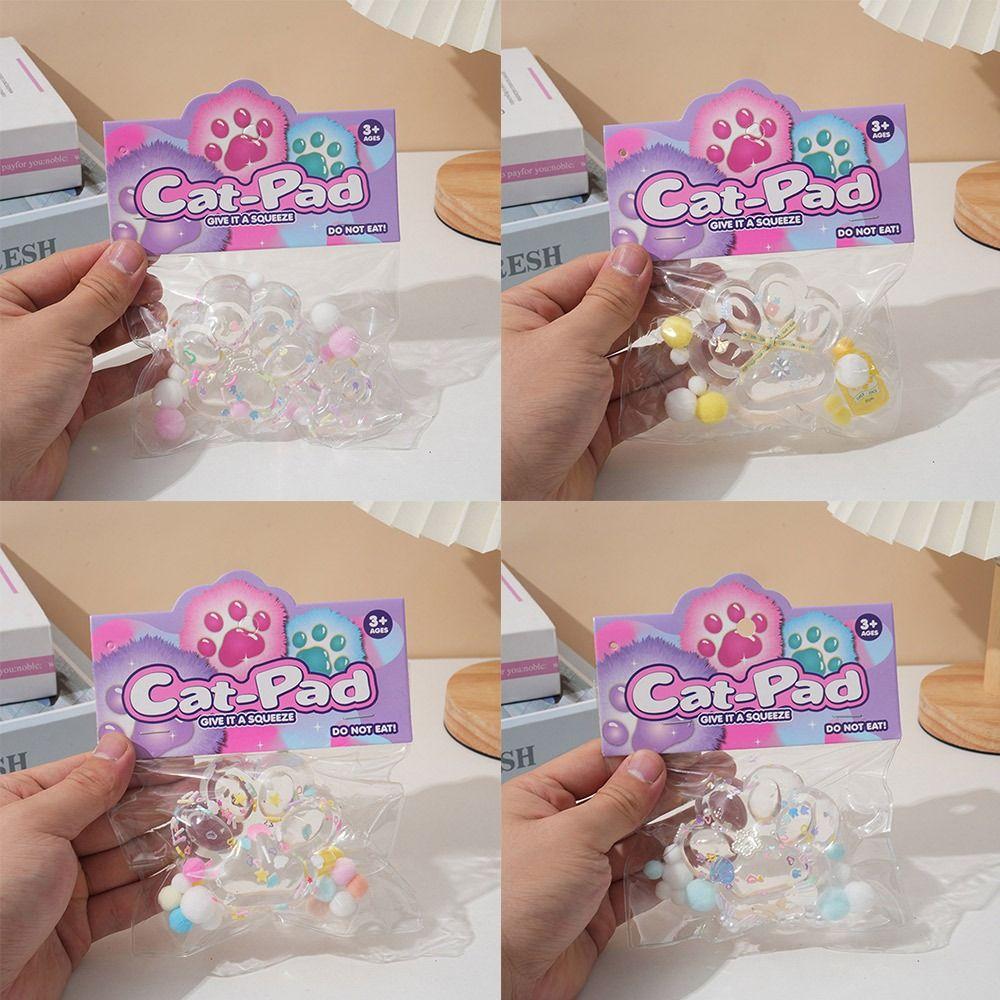 Sticky Squeeze Cat Paw Toys Slow Rising Amethyst Cat Paw Cute Slow Rebound Toy