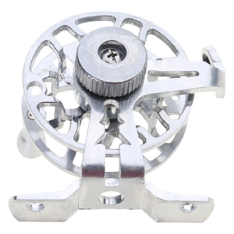 Fly Reel Right Handed Mini Lightweight Fishing Reel 53mm/50g Aluminum Alloy Ice Fishing Wheel Reel Spools Tackle Reel