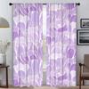 Flower Curtains for Living Room Curtain Anti-mosquito Curtains 2 Pieces Tulle for Bedroom Halloween Decoration Partition Shades