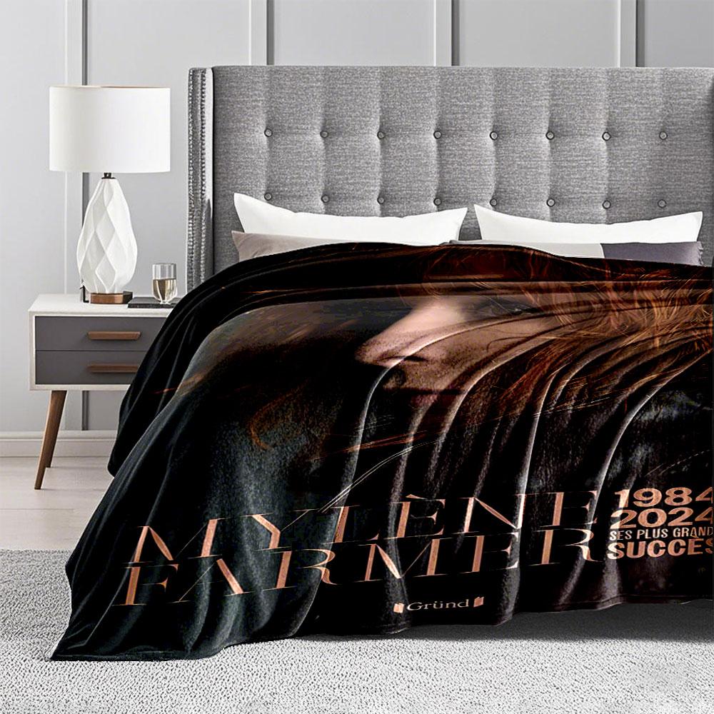 Mylène Farmer Tribute Blanket for all seasons blanket lunch break throw gift