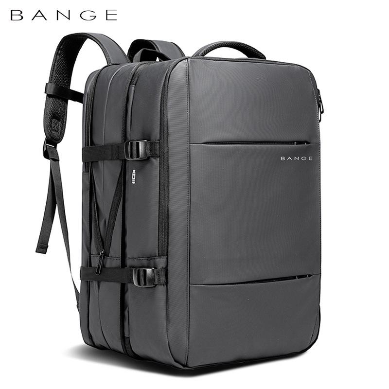 BANGE Men's High-Capacity Business & Travel Laptop Backpack