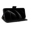 For iPhone 17 Pro Leather Case Magnetic Closure Wallet Stand Phone Cover with Crossbody Strap