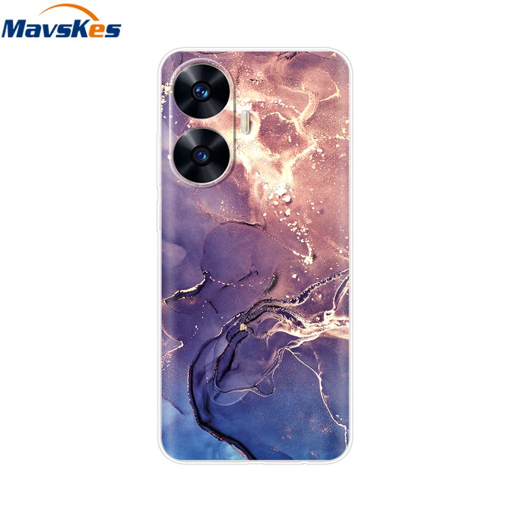 For Realme C55 4G Case C 55 Transparent TPU Soft Silicone Cover For OPPO Realme C55 RealmeC55 6.72 Inch Back Cases Phone Bumper