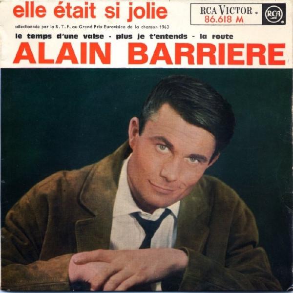 

7inch Record ALAIN BARRIERE Elle Etait Si Jolie 86618 RCA VICTOR 1963 France Pop Used