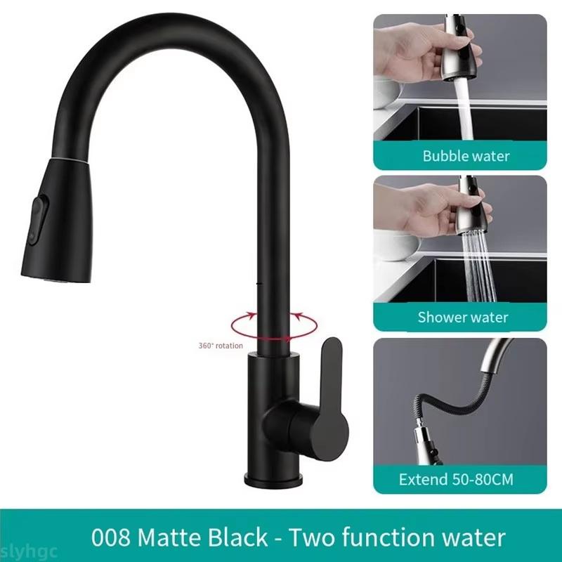 Premium 360° Rotating Telescopic Faucet with Two Switchable Water Modes New Trendy Choice for Kitchen Sink and Bathroom Basin