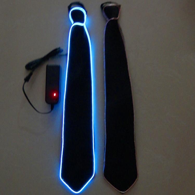 Led Glow Tie Vibrant Colorful Light-up Tie For Parties Bars And Ktv Events