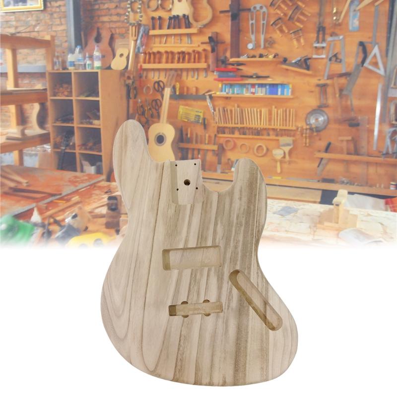 Nedokončený korpus kytary, leštěné dřevo, pro kytary stylu JB, příslušenství