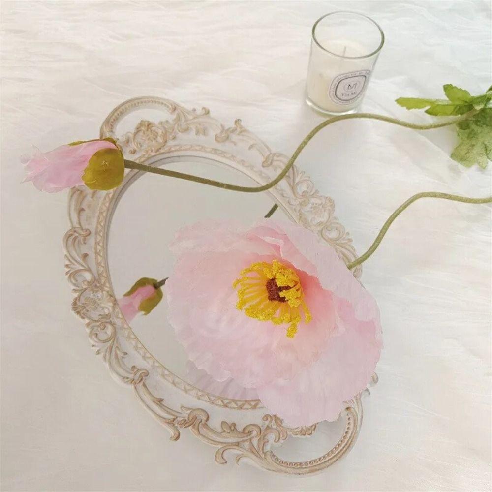 Large Poppies Branch High Quality Artificial Flowers Fake Plant Fake Poppies  Gift