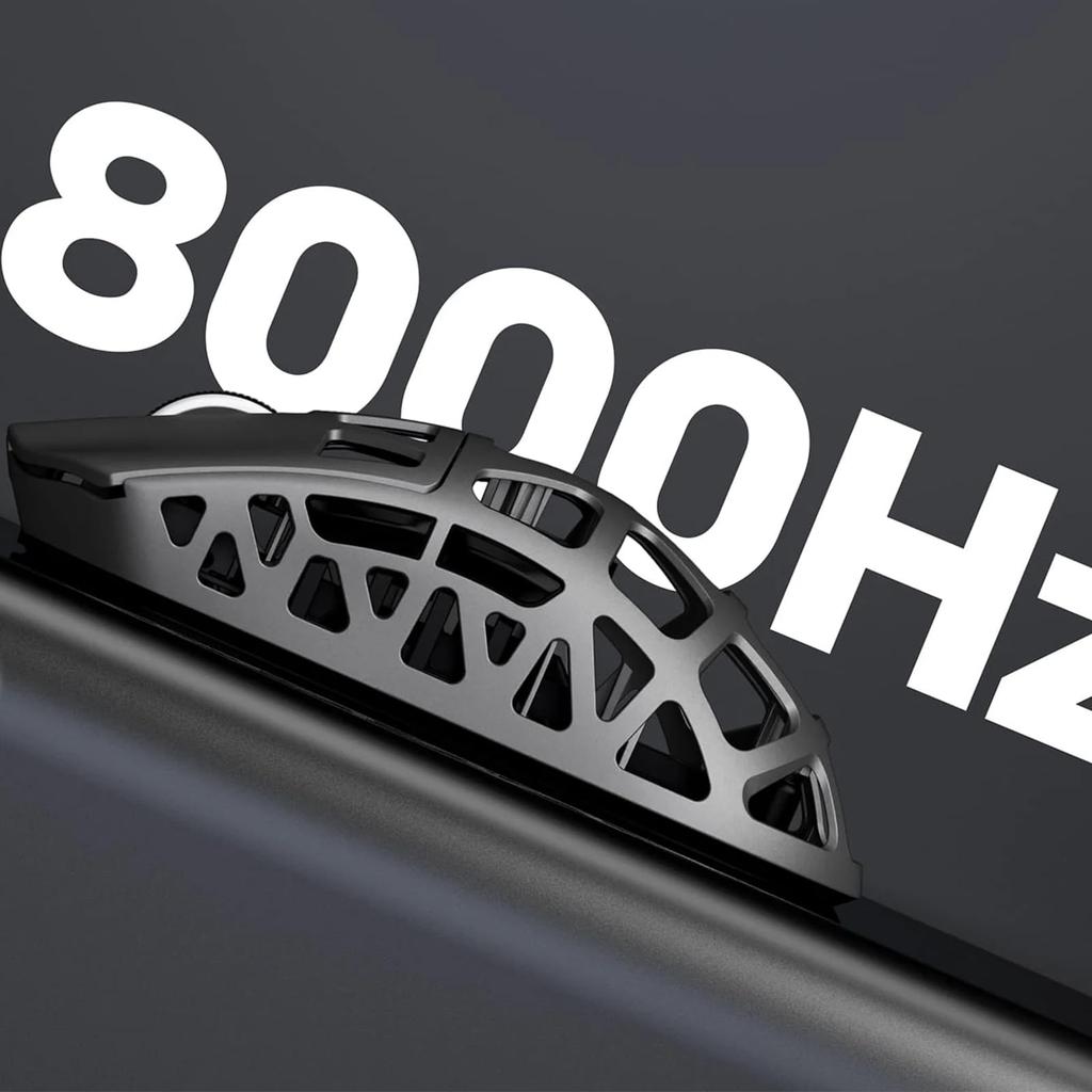 ATTACK SHARK R3 Gaming Mouse with Durable Magnesium Alloy 8K Polling 26000 Low Coiled Fast Compatible with Xbox Series and Technical Standards