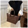 Large Capacity Tote Bag for Women Soft Faux Leather Shoulder Handbag Stylish Commute Bag Trendy Daily Outing Purse KTB