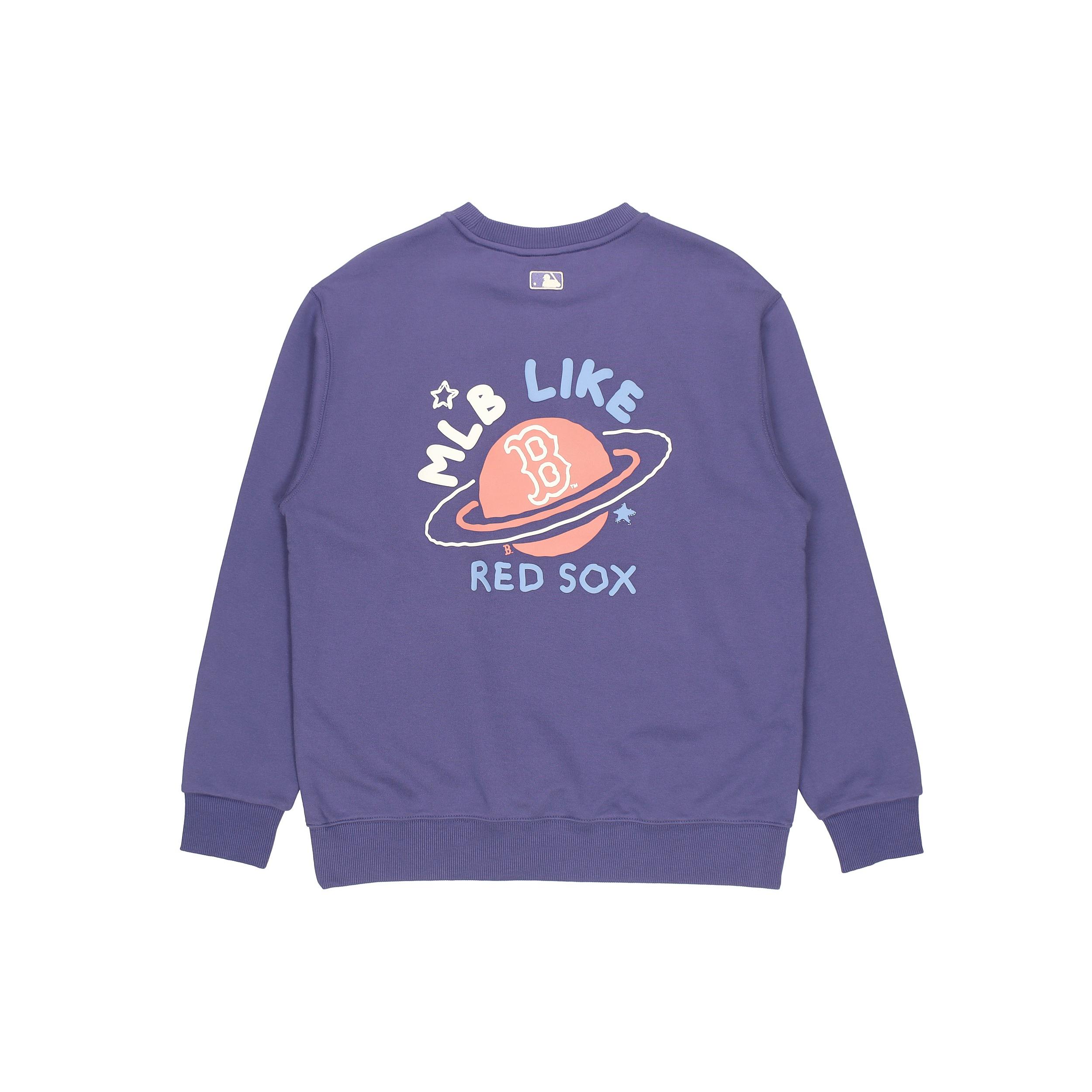 MLB Sweatshirts Unisex Purple Crew Neck Moderate Regular 3AMTL0114-43NYL XS