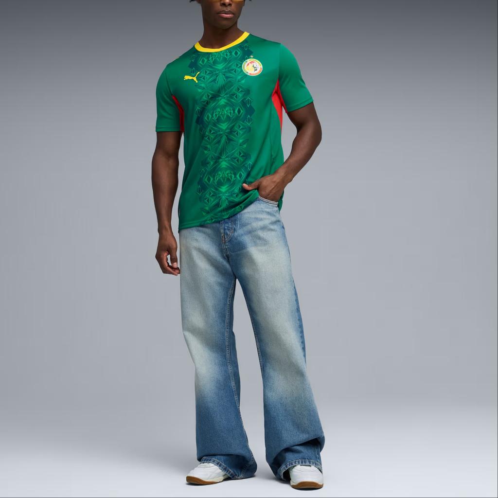 Puma Senegal 2026 Away Jersey 'Wild Green PUMA Red' Men's 783171-02