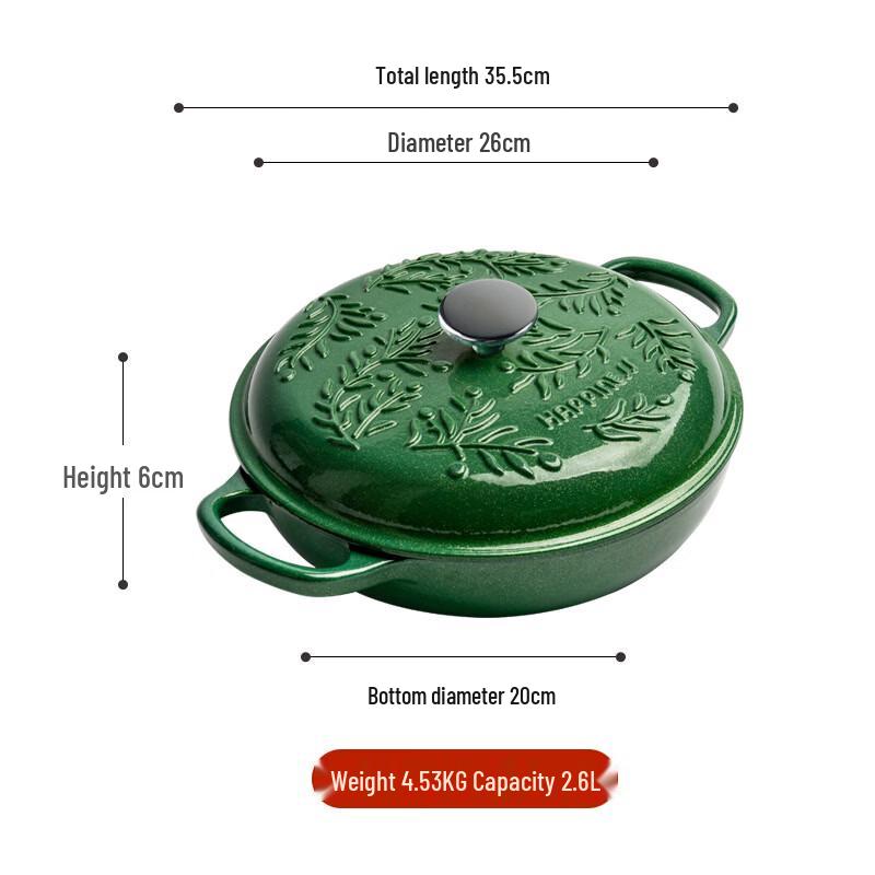 

ZISIZ Enamel Dutch Oven