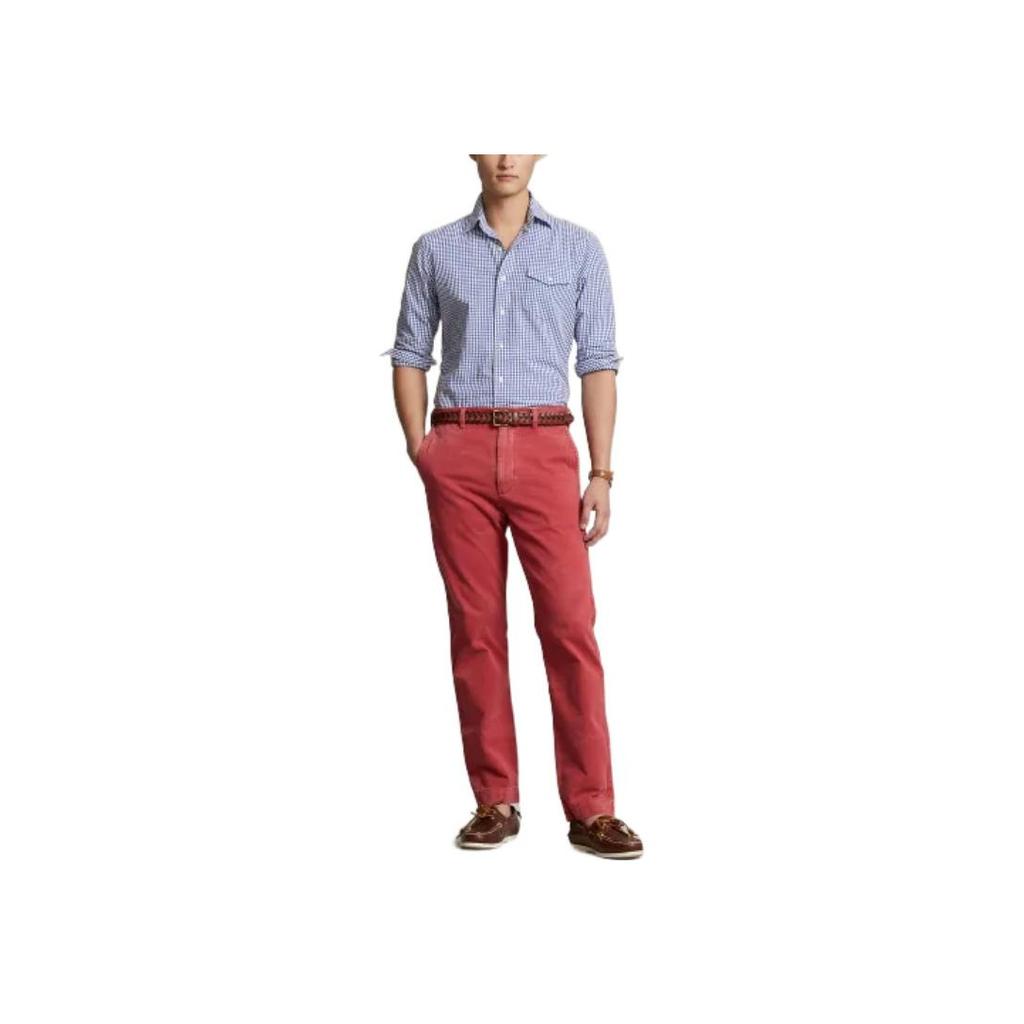 Polo Ralph Lauren SS23 Plaid Collar Single-Breasted Long Sleeve Shirt Men Shirts Blue MNPOWOV16822875-400
