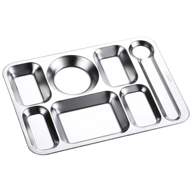 304 Stainless Steel Divided Lunch Tray