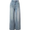 BETU Women's High-Waist Washed Wide-Leg Jeans