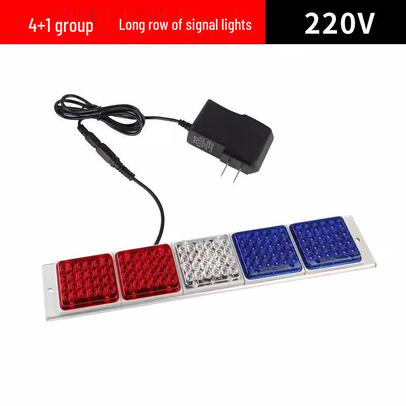 Red & Blue Warning Strobe Light