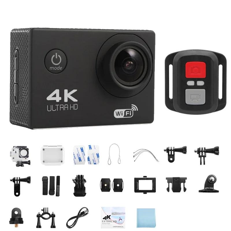 

4K Action Camera 120° Wide Angle WiFi APP Control for Diving Skiing and Other Outdoor Shooting Scenarios Support чорний