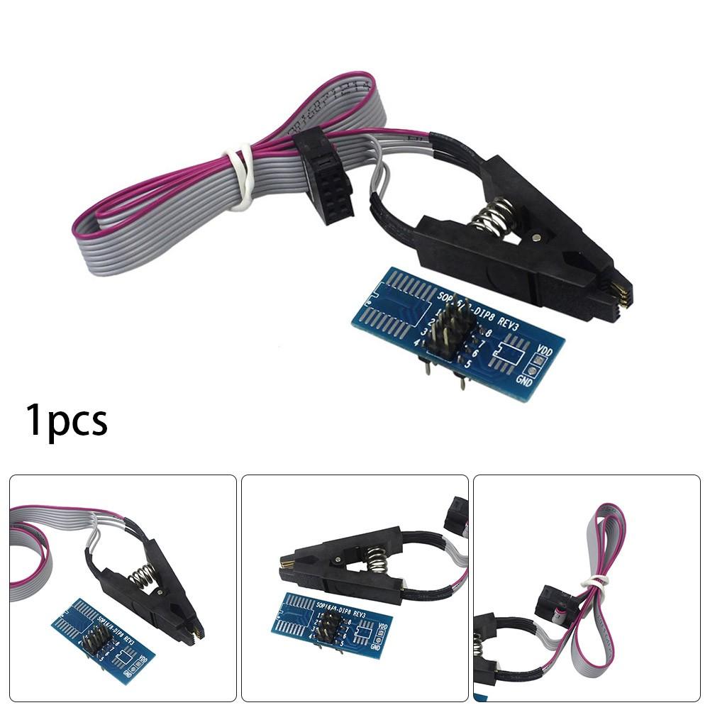 1Sets CH341A SOP8 To DIP8 Test Burning Cclip For SOIC8 SOP8 Chip IC Adapter