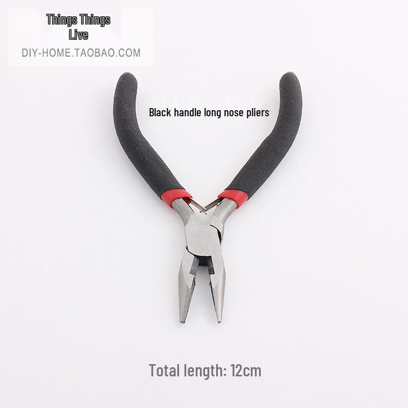 DIY Jewelry Making Tool Set: Chain Cutters, Needle Bending Pliers, Round Nose, Pointed Nose, Angled Nose, Cutting, and Hand Pliers.