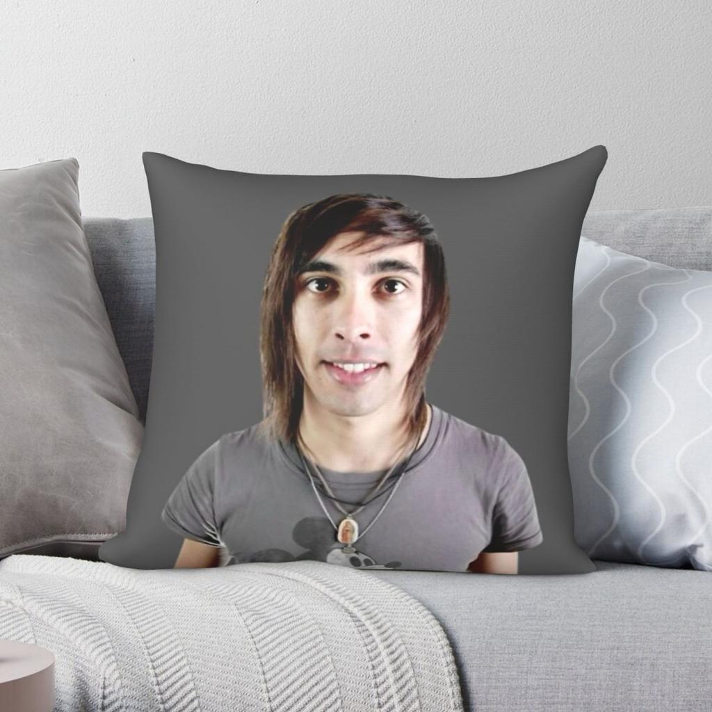 Pierce The Veil Vic Fuentes Pillowcase Polyester Linen Velvet Printed Zip Decor Sofa Seater Cushion Case