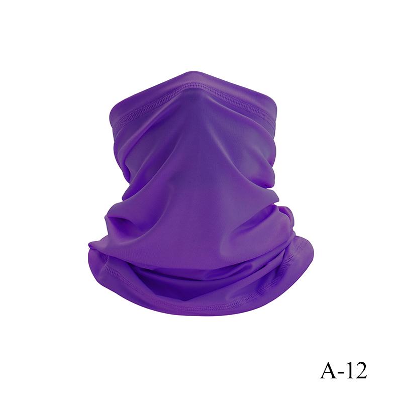 Proteção UV Cobertura Facial de Seda Gelo Tubo de Pescoço Bandana Lenço para Esportes ao Ar Livre Respirável Lenço para Caminhada Polaina de Pescoço Bandana
