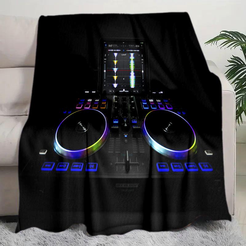 Dj Turntable Blanket Soft Comfortable All Seasons Perfect Sofa Office Naps Trips Birthday Gift Christmas Present