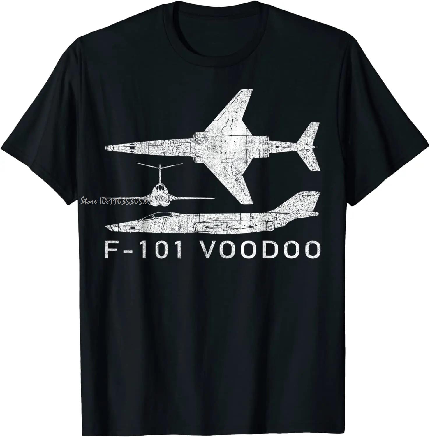 

F-101 Voodoo Supersonic Jet Fighter Aircraft Oversized T-shirt New Cotton Tshirt O-Neck Casual Men s Clothing Unisex Tops Tee... 5XL різнокольоровий