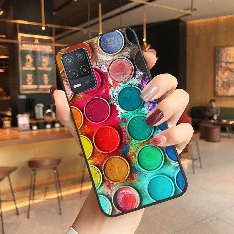 Makeup Paletka očních stínů Sada akvarelových barev Paleta barev kryt Pro oppo Realme 8Pro 6i 7 9i 9pro C11 C21 C25Y C25S C3 Q3S XT Pouzdra