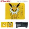 Pokemon Full Color Short Card Holder Coin Purse Bifold Wallet Cute Anime Peripheral Change Pouch