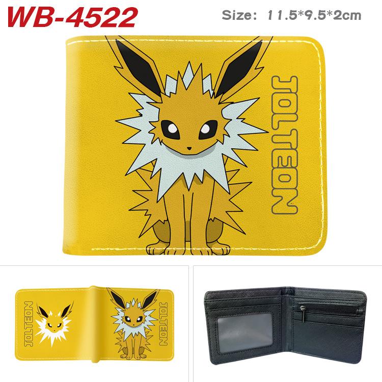 Pokemon Full Color Short Card Holder Coin Purse Bifold Wallet Cute Anime Peripheral Change Pouch