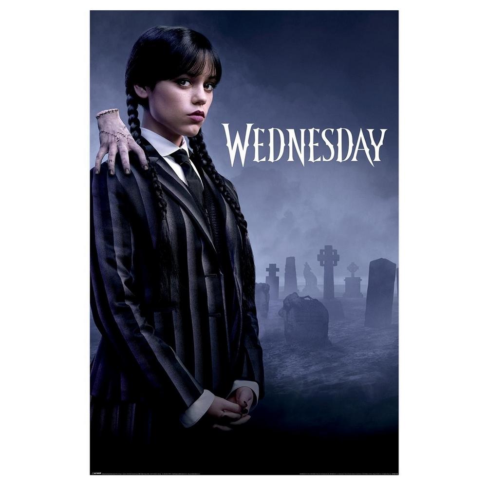 Wednesday Key Art Paper Poster