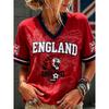 2026 Edition England Fans Football Training T-Shirt - 3D Digital Printing - Comfortable and Breathable - Family Clothing