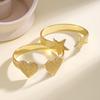 Nidin High Quality Star Heart Open Cuff Bangle Adjustable Copper Bracelet Fashion Jewelry For Women Valentine's Day Fine Gifts