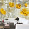European Style Vintage Yellow Flower Backdrop Wall 3d Mural Wallpaper Hotel Dining Room Art Wallpaper