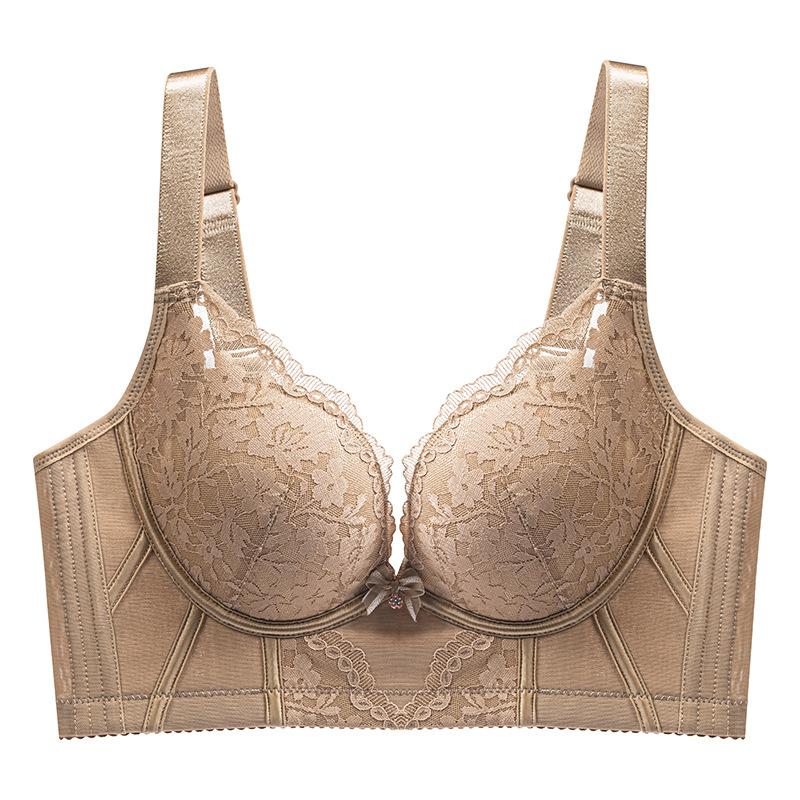 

Женский бюстгальтер без косточек с регулируемой поддержкой против провисания и регулируемый сексуальный расширяемый бюстгальтер для груди 40/90B хаки