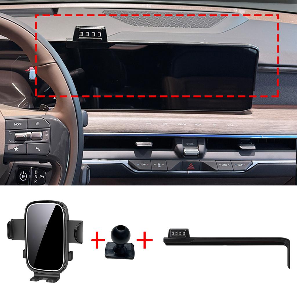 fit for KIA EV9 2024 2025 2026 GPS Navigation Integrated Screen Mount Phone Holder Mount Car accessoires