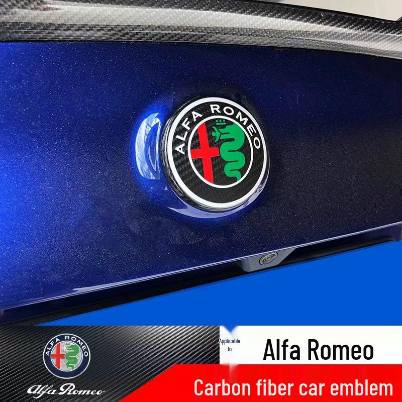 Alfa Romeo Giulia & Stelvio Carbon Fiber Front/Rear Logos