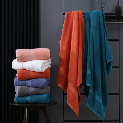 High Quality Bath Towel Skin-friendly Durable Soft and Comfortable Cotton Bath Towel 80*160 Thickened Plain Color Cotton Absorbent Hotel Bath Towel