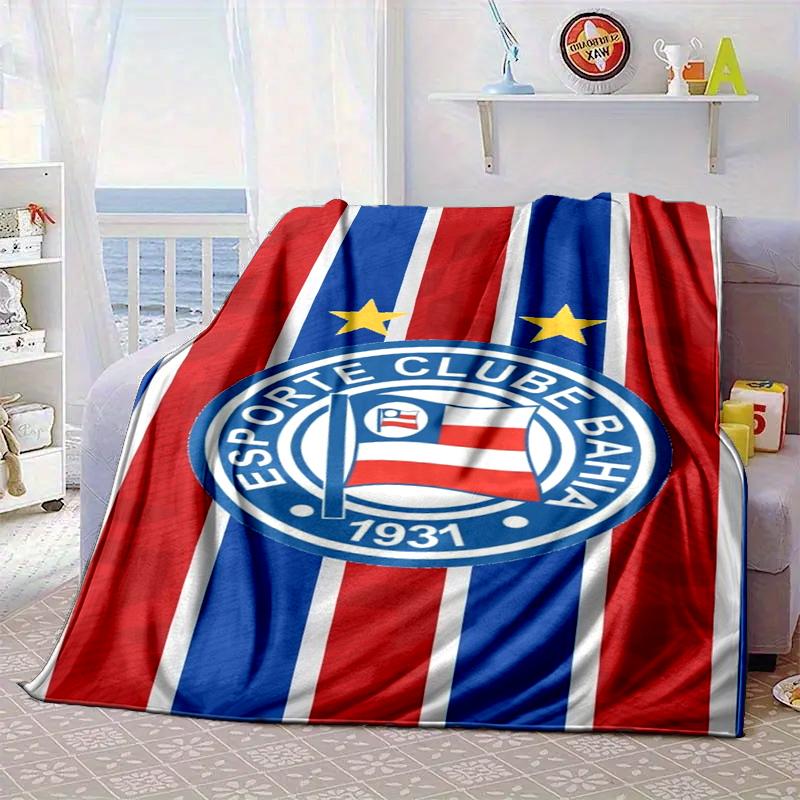 Football Club Emblem Blanket Flannel Blanket for bed, sofa, Camping, Hiking, Picnic Essentials, gift for family Fan gifts