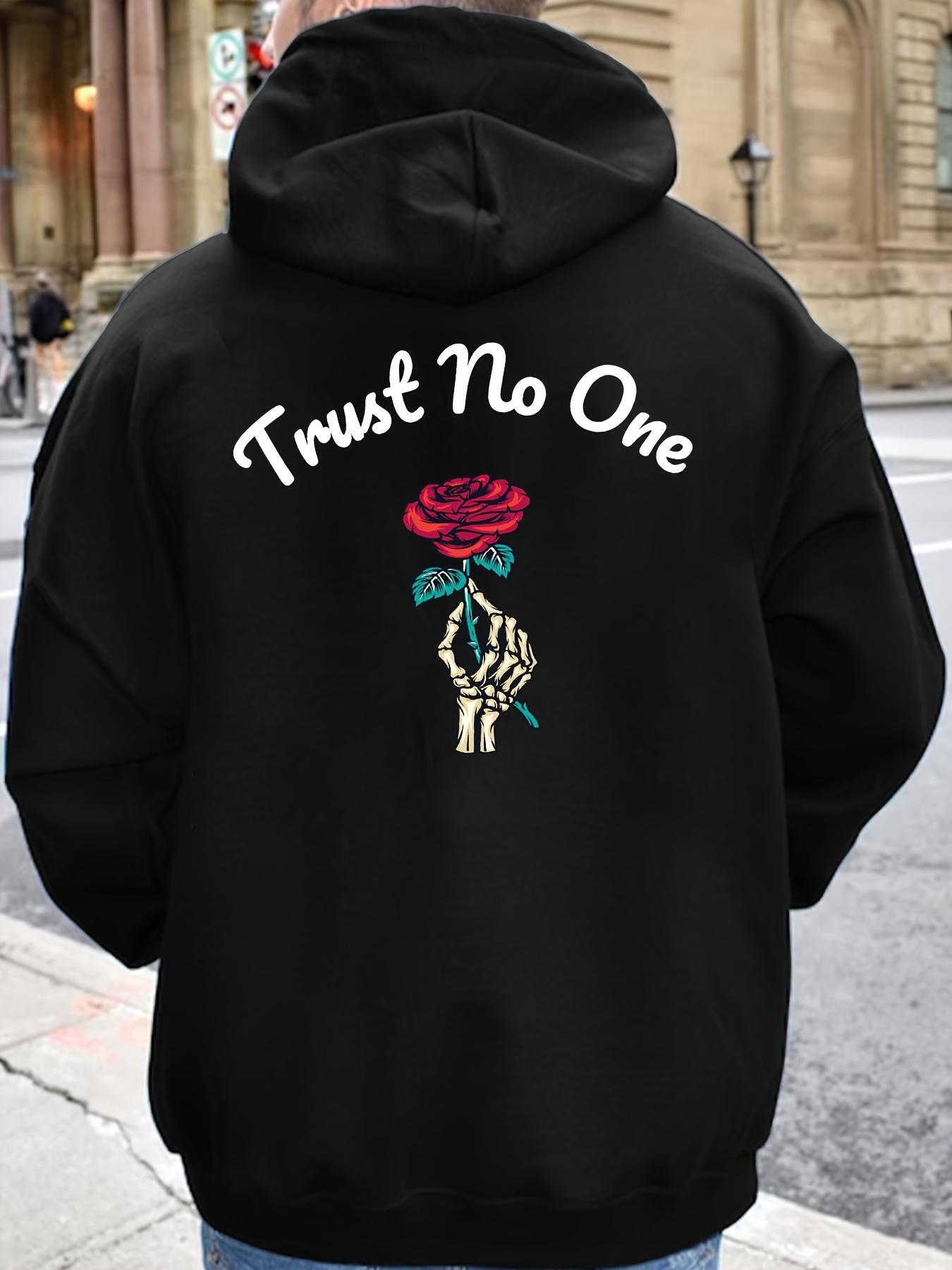 

Autumn New Hip Hop Streetwear Fashion Hoody Rose Printed Fleece Pullover Casual Mens Women Hoodies Sweatshirts 3XL